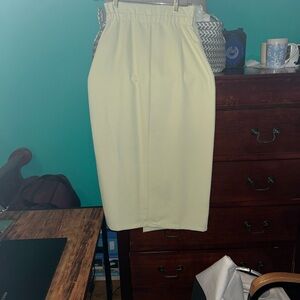 SHEIN Cream Pencil Skirt